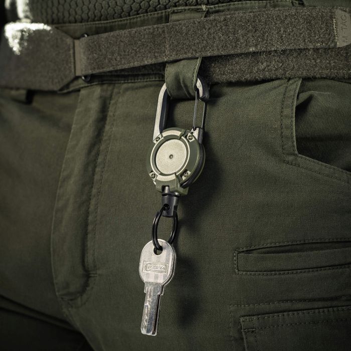 M-Tac карабин зі шнуром для ключів Olive