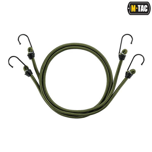 M-Tac шнур еластичний з зацепами олива (2шт)