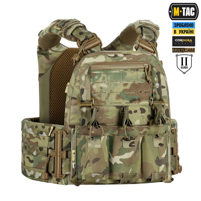 M-Tac плитоноска Cuirass FAST Elite 2 клас захисту (розмір плити M) Multicam