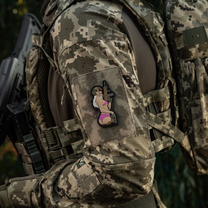 M-Tac нашивка Tactical girl №4 PVC Pink