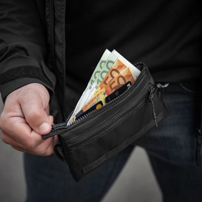 M-Tac гаманець горизонтальний з карабіном X-Pac Elite Black