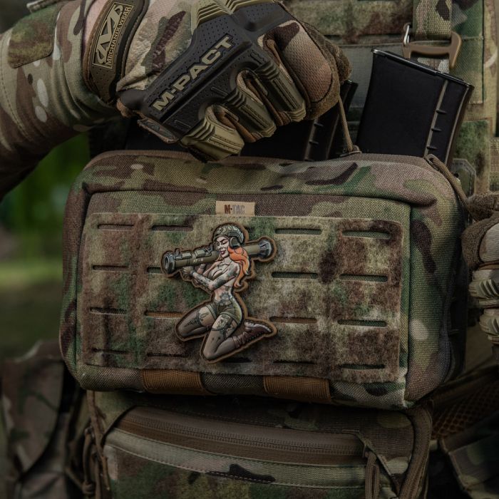 M-Tac нашивка Tactical girl №10 PVC Tattoo