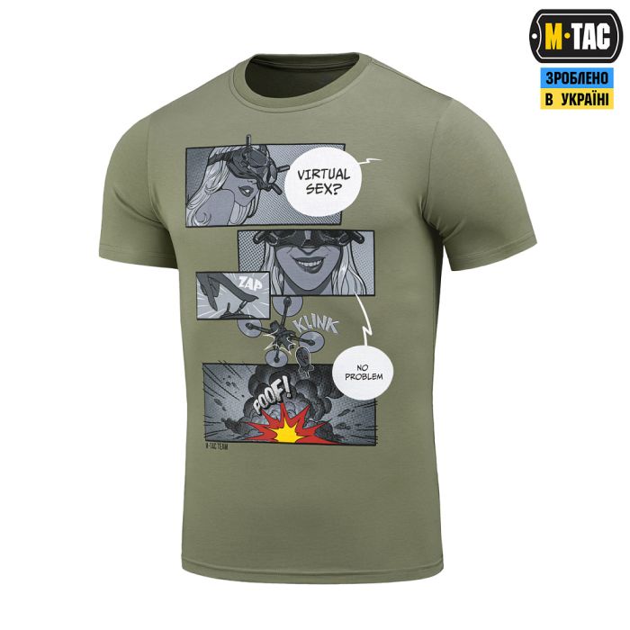 M-Tac футболка Comics Drone Girl Light Olive