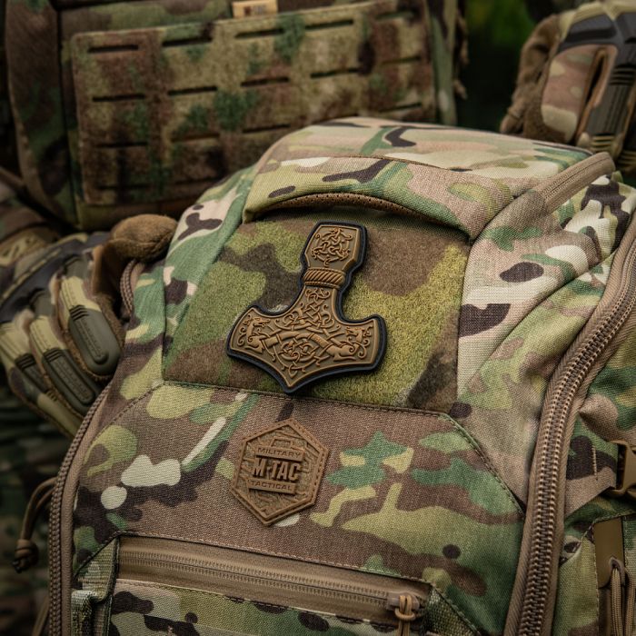 M-Tac нашивка Mjölnir Large PVC Coyote