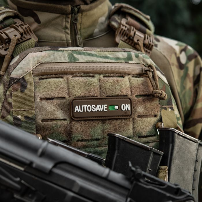 M-Tac нашивка Autosave PVC Coyote