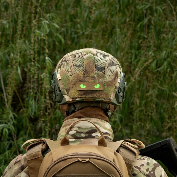 M-Tac нашивка Cat Eyes Laser Cut Coyote/Green/GID