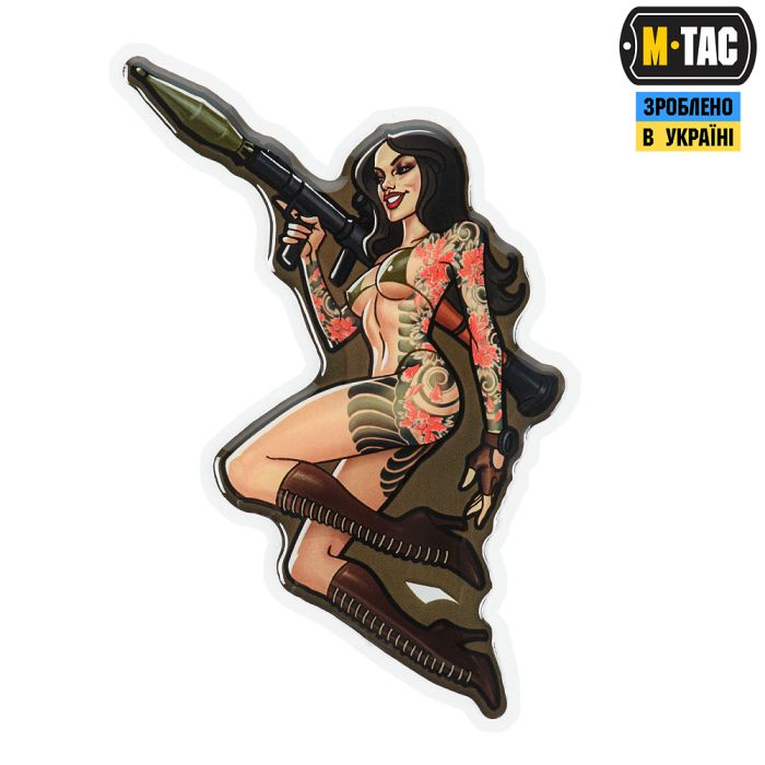 M-Tac наклейка об'ємна Tactical girl №9 РПГ Якудза