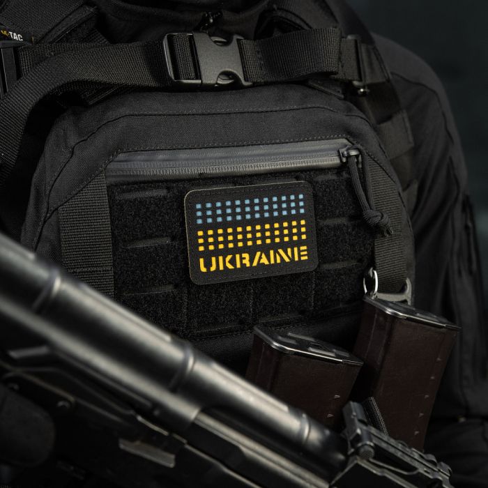 M-Tac нашивка Ukraine Laser Cut Black/Yellow/Blue/GID