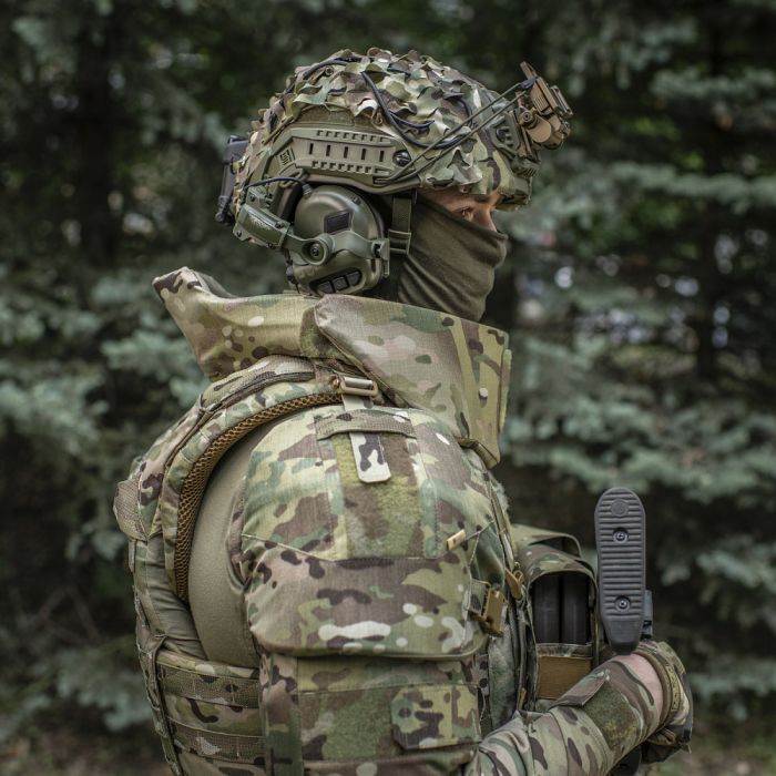 M-Tac Горжет сумісний з активними навушниками 1 клас захисту Elite Multicam