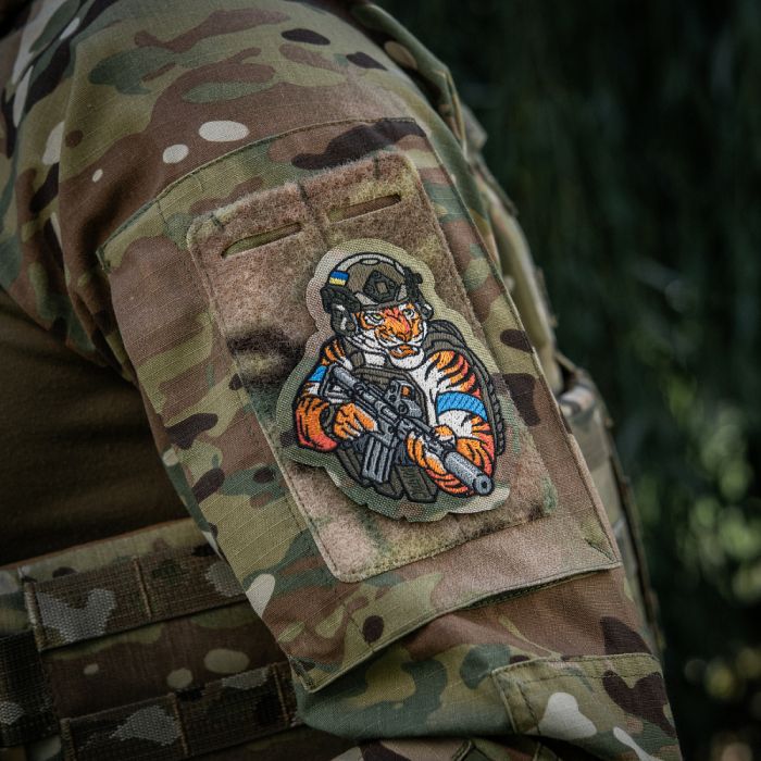 M-Tac нашивка Tiger (вишивка) Multicam/RG/Blue