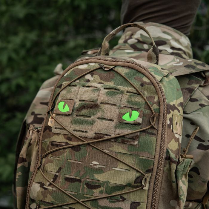 M-Tac нашивка Tiger Eyes Laser Cut (пара) Multicam/Green/GID