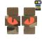 M-Tac нашивка Tiger Eyes Laser Cut (пара) Multicam/Red/GID