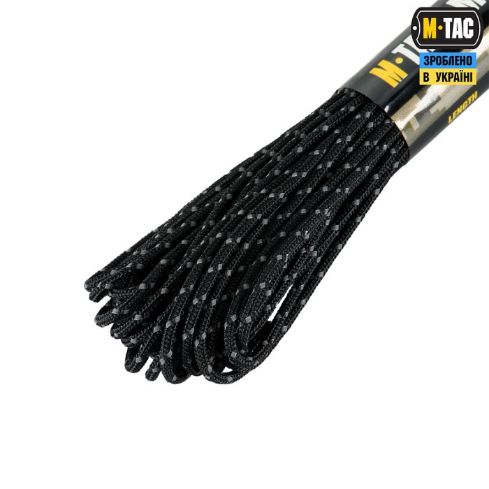 M-Tac паракорд Minicord Mil-Spec 15m Black Reflective