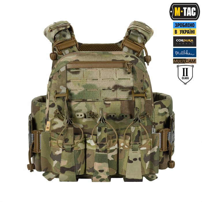 M-Tac плитоноска Cuirass Tiger FAST Elite 2 клас захисту (розмір плити М) Multicam