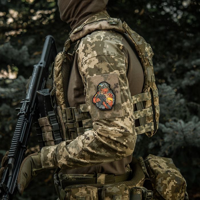 M-Tac нашивка Тигр Жовтий скотч PVC MM14