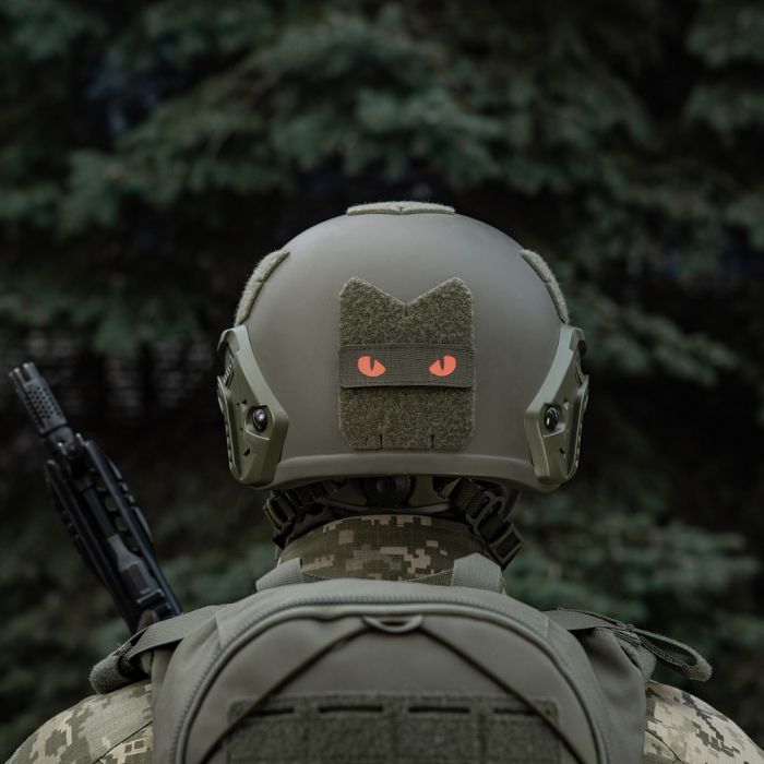 M-Tac нашивка Cat Eyes Laser Cut Ranger Green/Red/GID