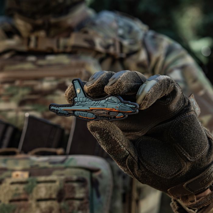 M-Tac нашивка F-16 PVC Blue