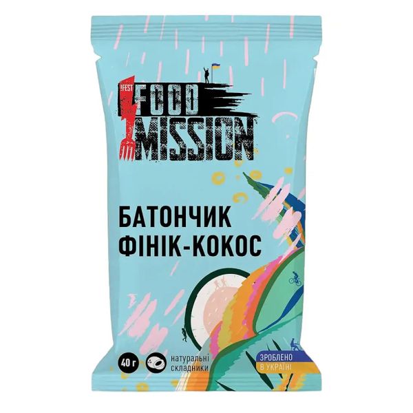 !FestFoodMission Батончик фінік-кокос