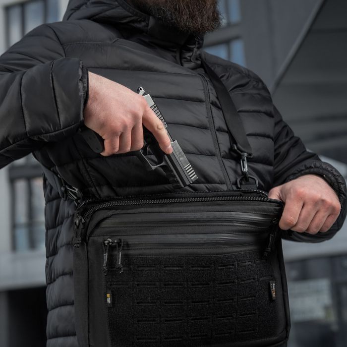 M-Tac сумка Admin Bag Large Elite з липучкою Black