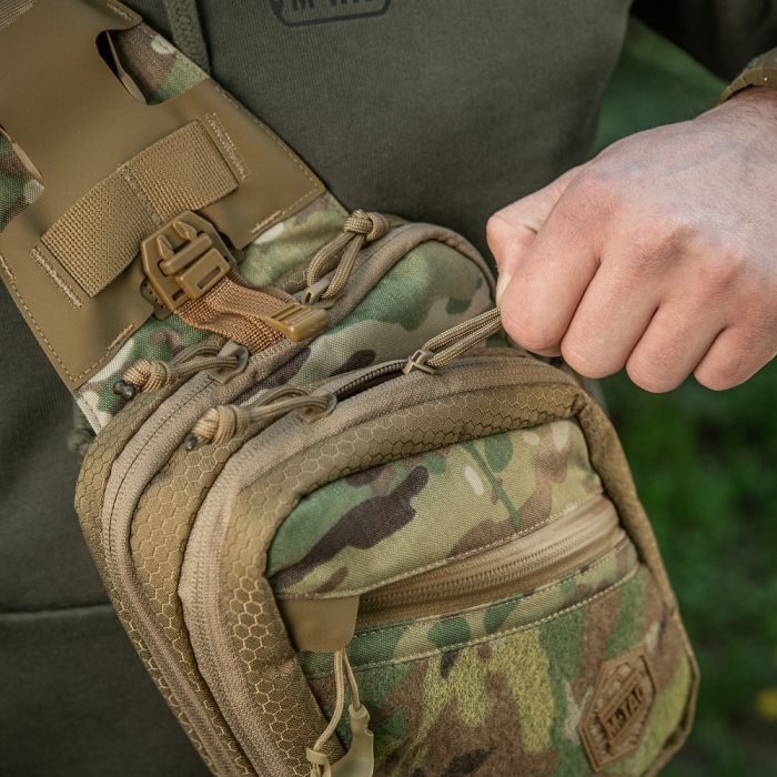 M-Tac сумка Sling Pistol Bag Elite Hex з липучкою Multicam/Coyote