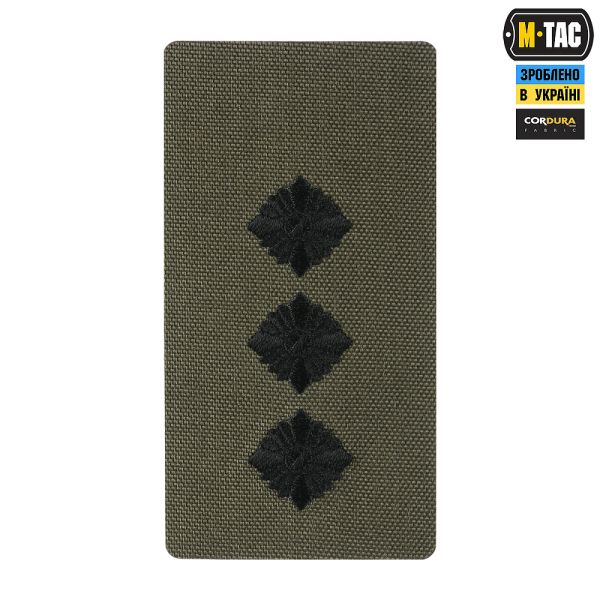 M-Tac погон на липучці Старший лейтенант (вишивка) Ranger Green