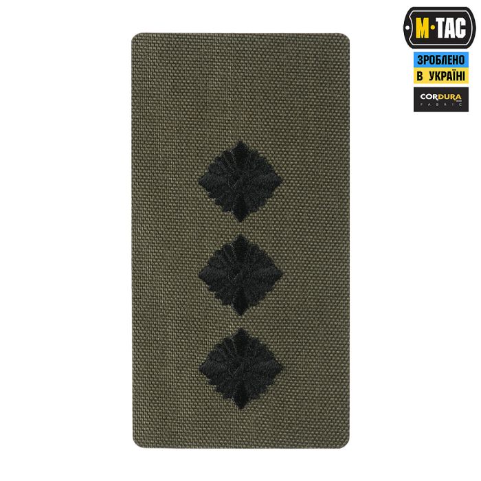 M-Tac погон на липучці Старший лейтенант (вишивка) Ranger Green