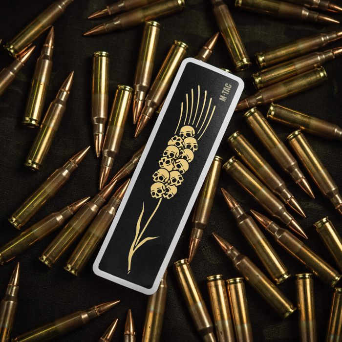 M-Tac наклейка Колосок (Черепа) Black