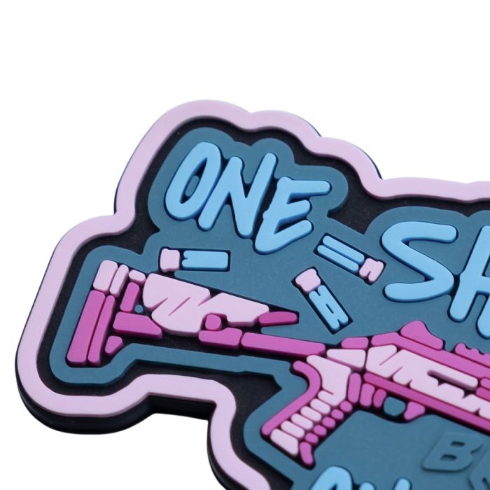 Brand Element нашивка One shot one drone (pink)