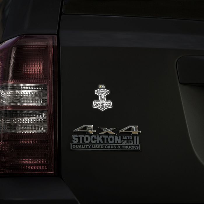 M-Tac наклейка Mjölnir Small світловідбиваюча Black