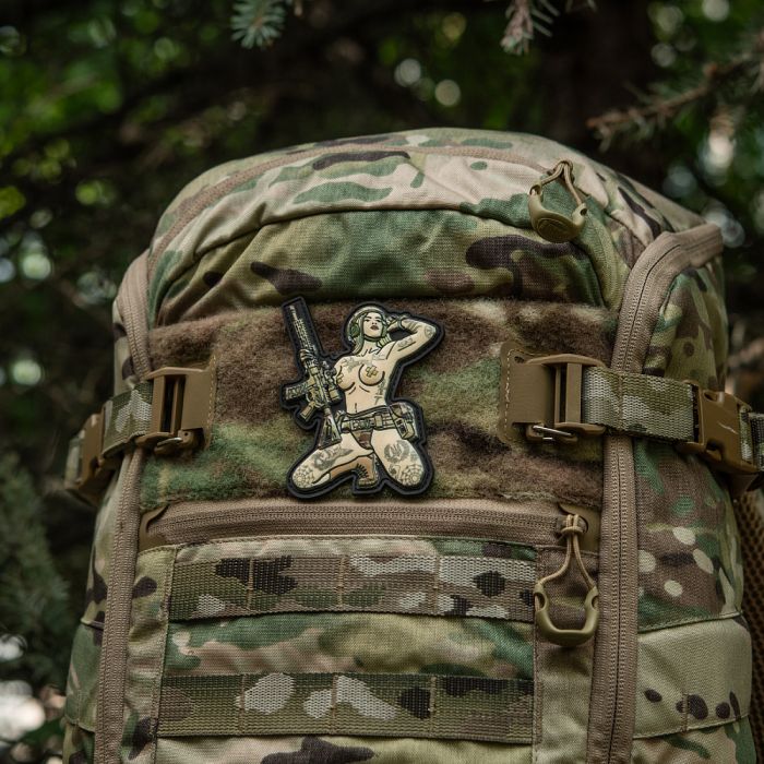 M-Tac нашивка Tactical girl №1 tattoo Тризуб PVC MC