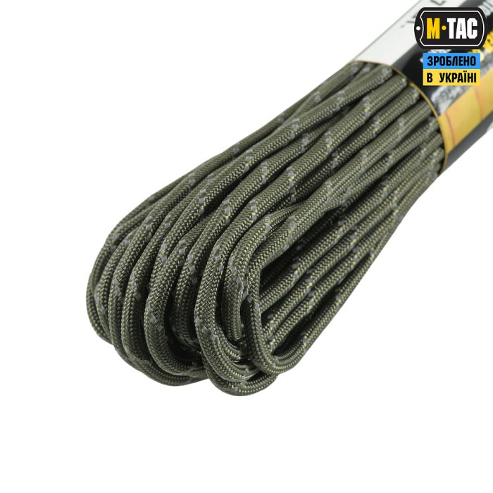 M-Tac паракорд 475 15m Ranger Green Reflective