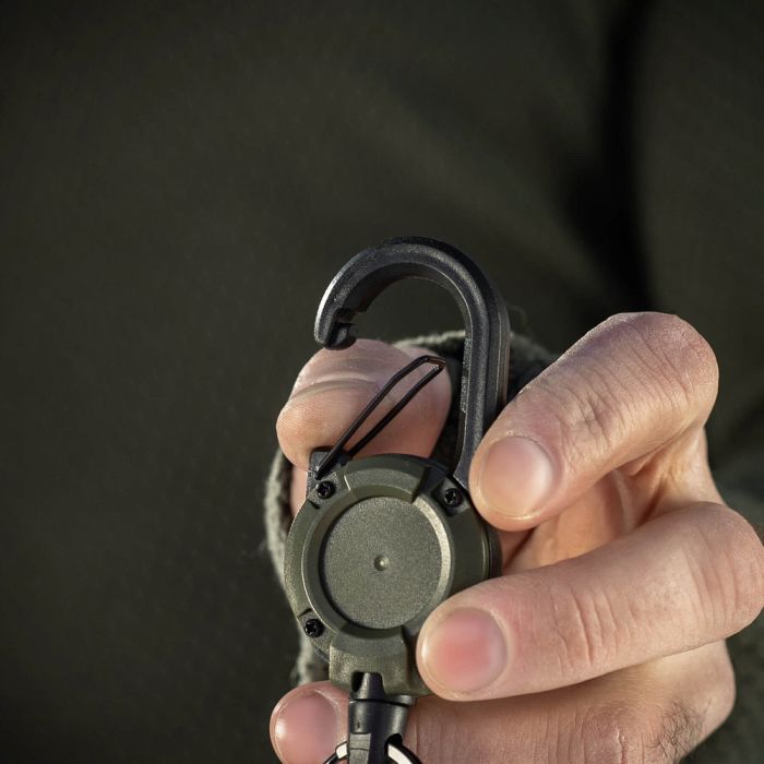 M-Tac карабин зі шнуром для ключів Olive