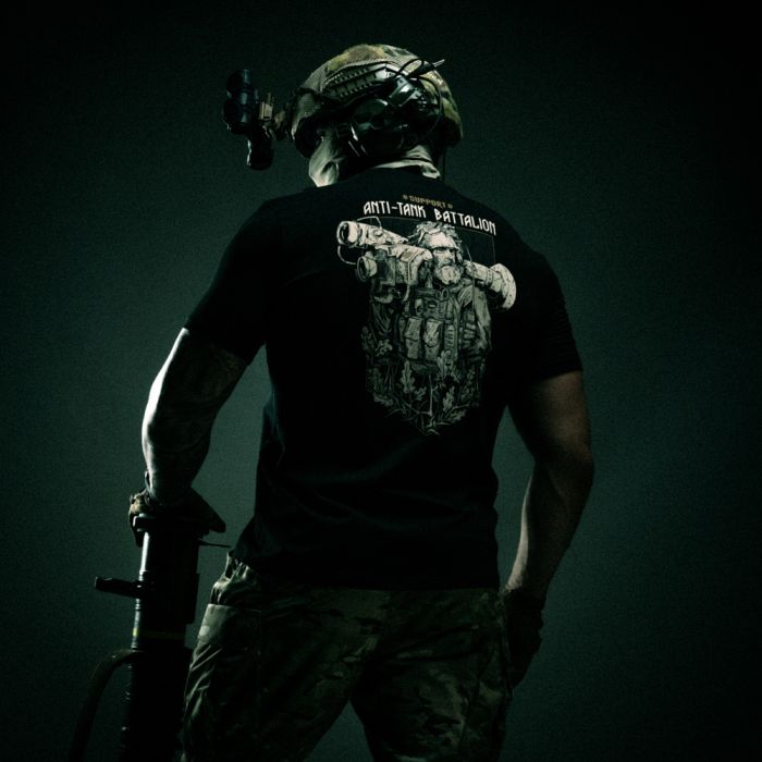 M-Tac футболка Anti-tank Battalion Black