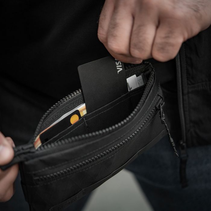 M-Tac гаманець горизонтальний з карабіном X-Pac Elite Black