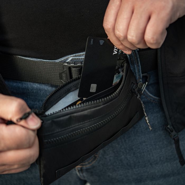 M-Tac гаманець горизонтальний з карабіном X-Pac Elite Black