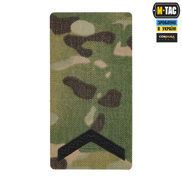 M-Tac погон на липучці Старший солдат (вишивка) Multicam