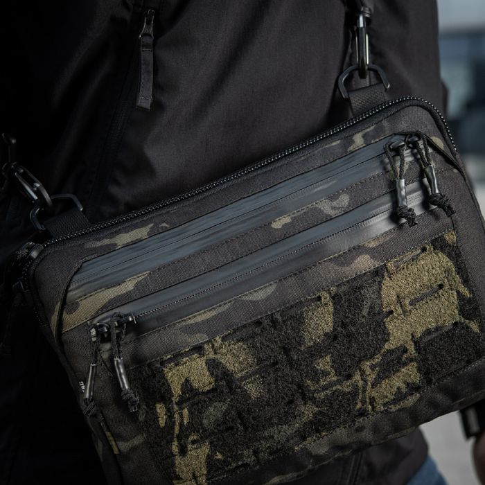 M-Tac сумка Admin Bag Medium Elite з липучкою Multicam Black/Black