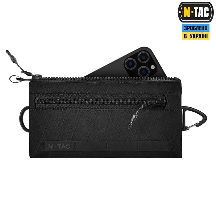 M-Tac гаманець горизонтальний з карабіном X-Pac Elite Black
