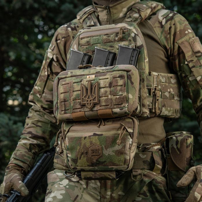 Нашивка Тризуб PVC великий койот