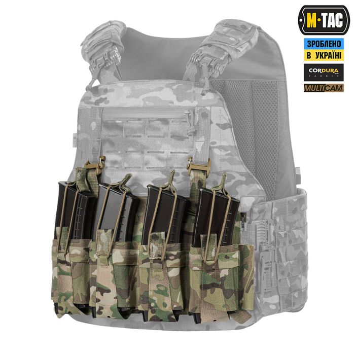 M-Tac передня панель для чохла бронежилета Sturm на 4 магазина Multicam