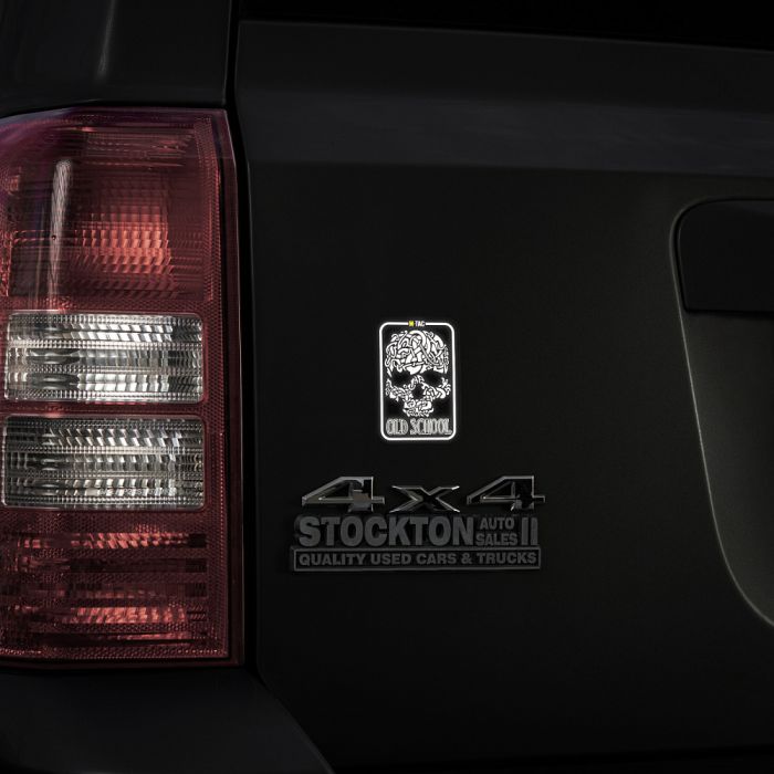 M-Tac наклейка Old School Small світловідбиваюча Black