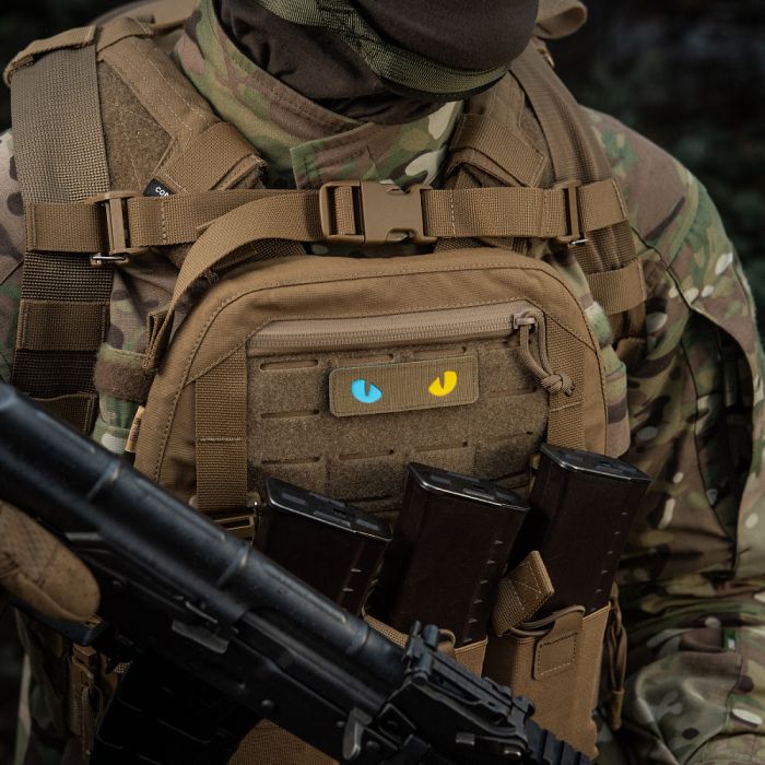 M-Tac нашивка Cat Eyes Laser Cut Coyote/Yellow/Blue/GID