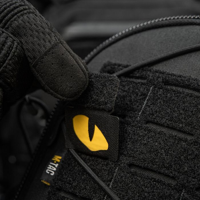 M-Tac нашивка Tiger Eyes Laser Cut (пара) Black/Yellow/GID
