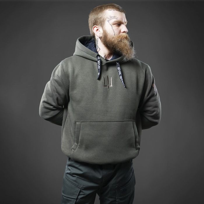 SvaStone худі без зіперу SDA olive