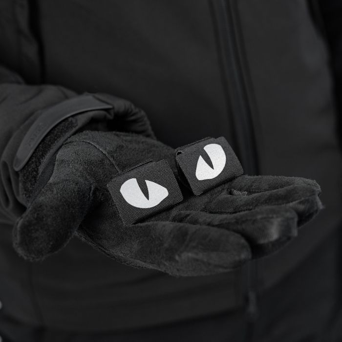 M-Tac нашивка Tiger Eyes Laser Cut (пара) Reflective Black