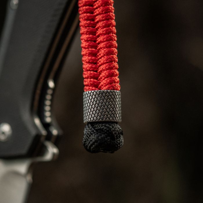 M-Tac темляк Fish&Cylindre Steel Black&Red