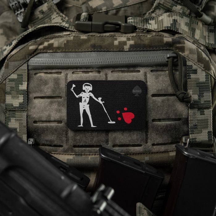 M-Tac нашивка прапор Чорна Борода Сапер Black