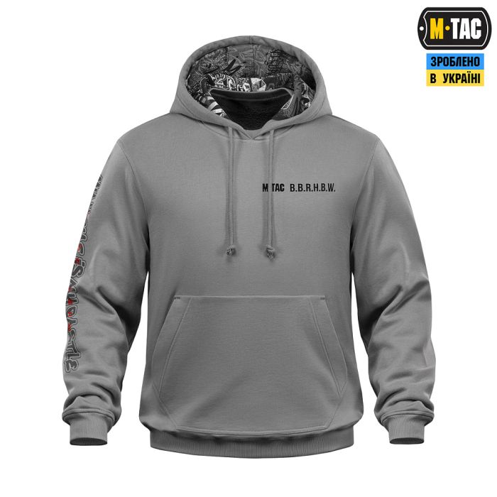 M-Tac кофта Hoodie My Home is my Castle Oversize Hard Light Grey