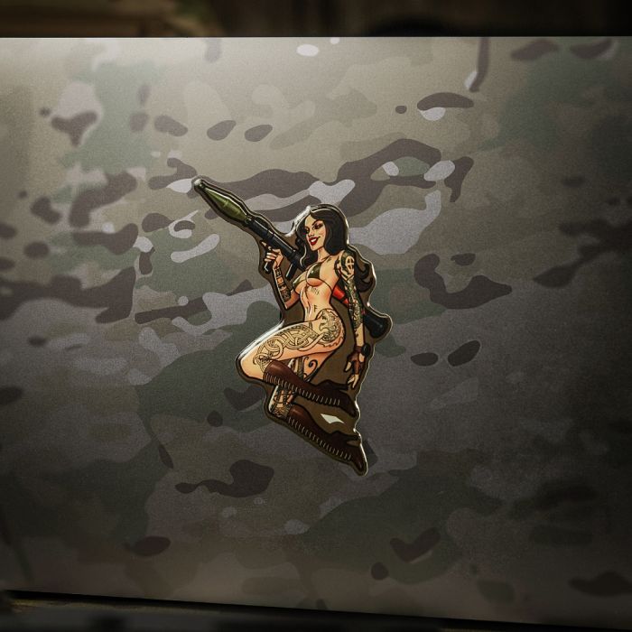 M-Tac наклейка об'ємна Tactical girl №9 РПГ Скандінавік