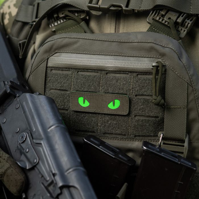 M-Tac нашивка Cat Eyes Laser Cut Ranger Green/Green/GID